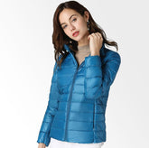 Jaqueta Puffer Feminina Impermeável Ultraleve Dobrável