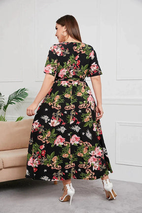 Vestido Plus Size Soltinho Floral