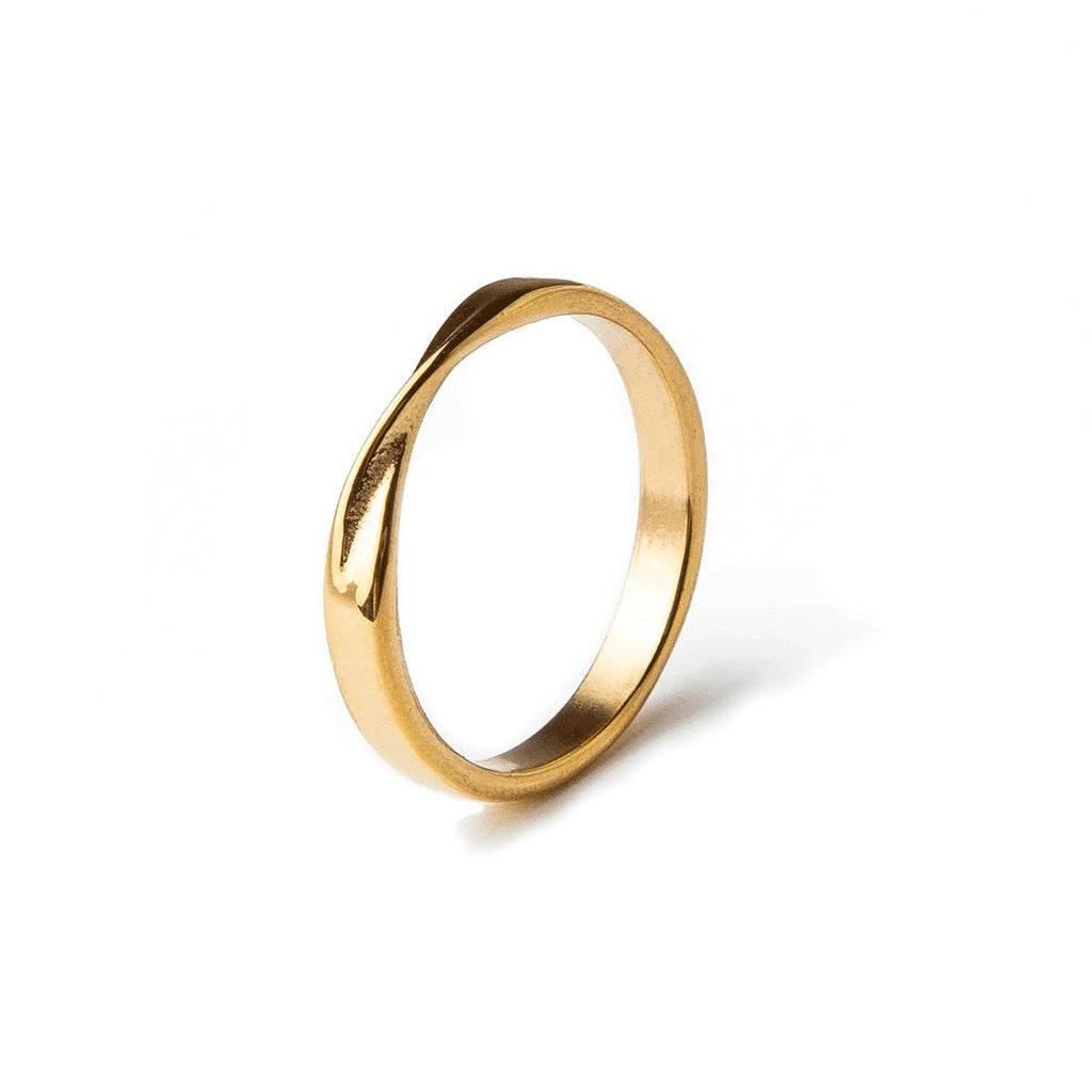 Twisted Alliance Ring Plated in 18K Gold