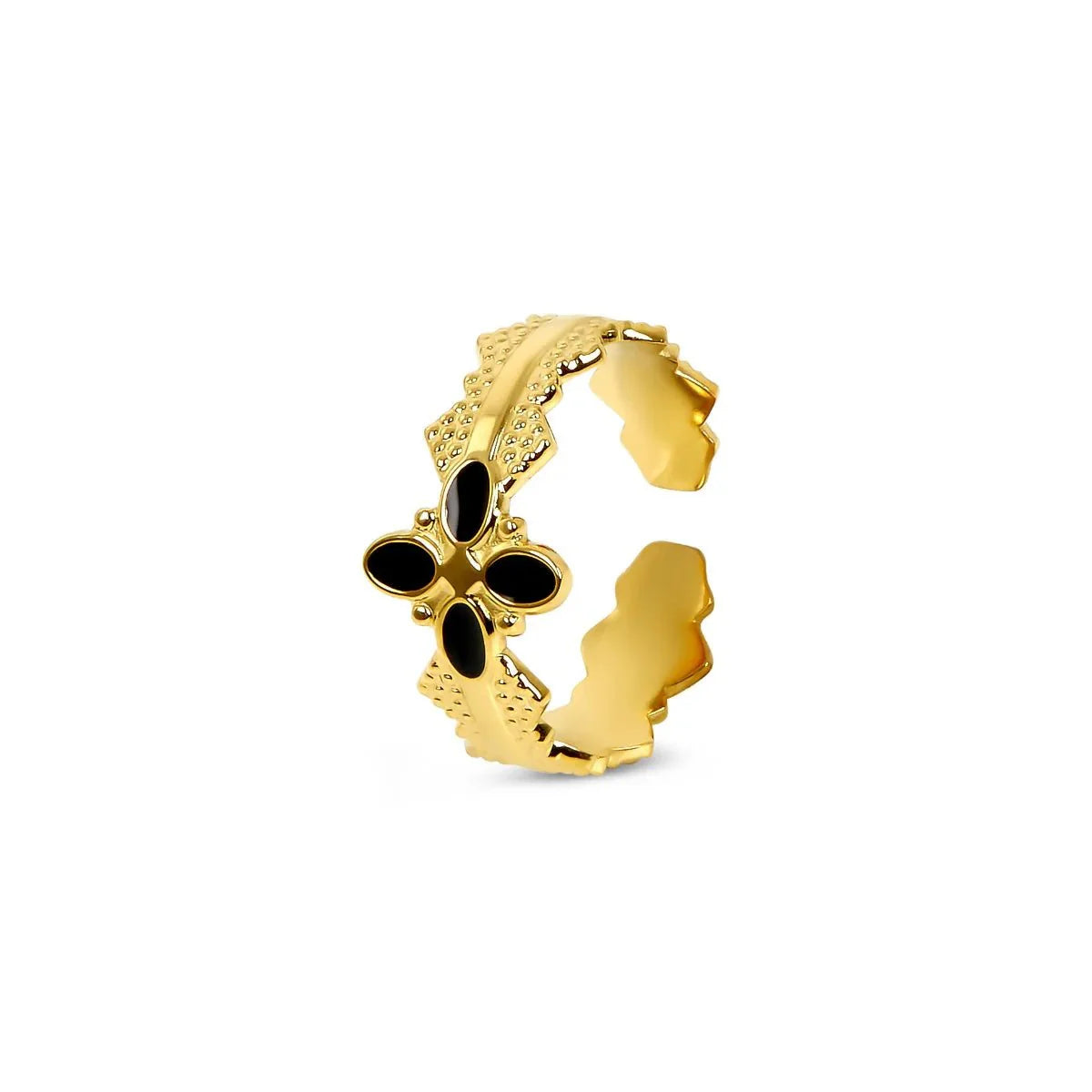 Blossom Adjustable Ring Plated in 18K Gold