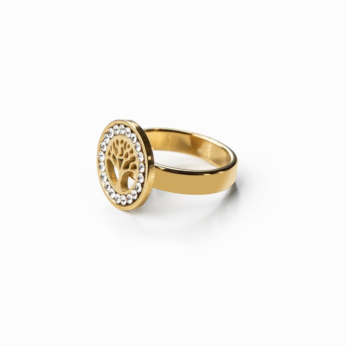 Tree of Life Ring Plated in 18K Gold