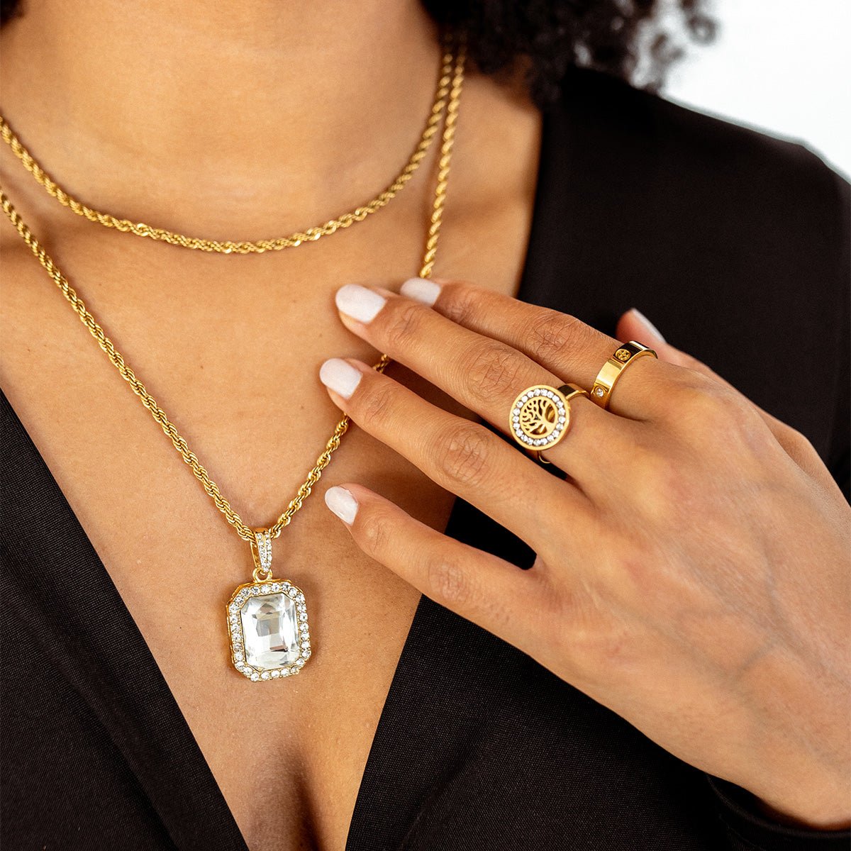 Tree of Life Ring Plated in 18K Gold