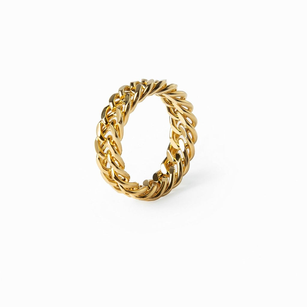 18K Gold Plated Chain Ring