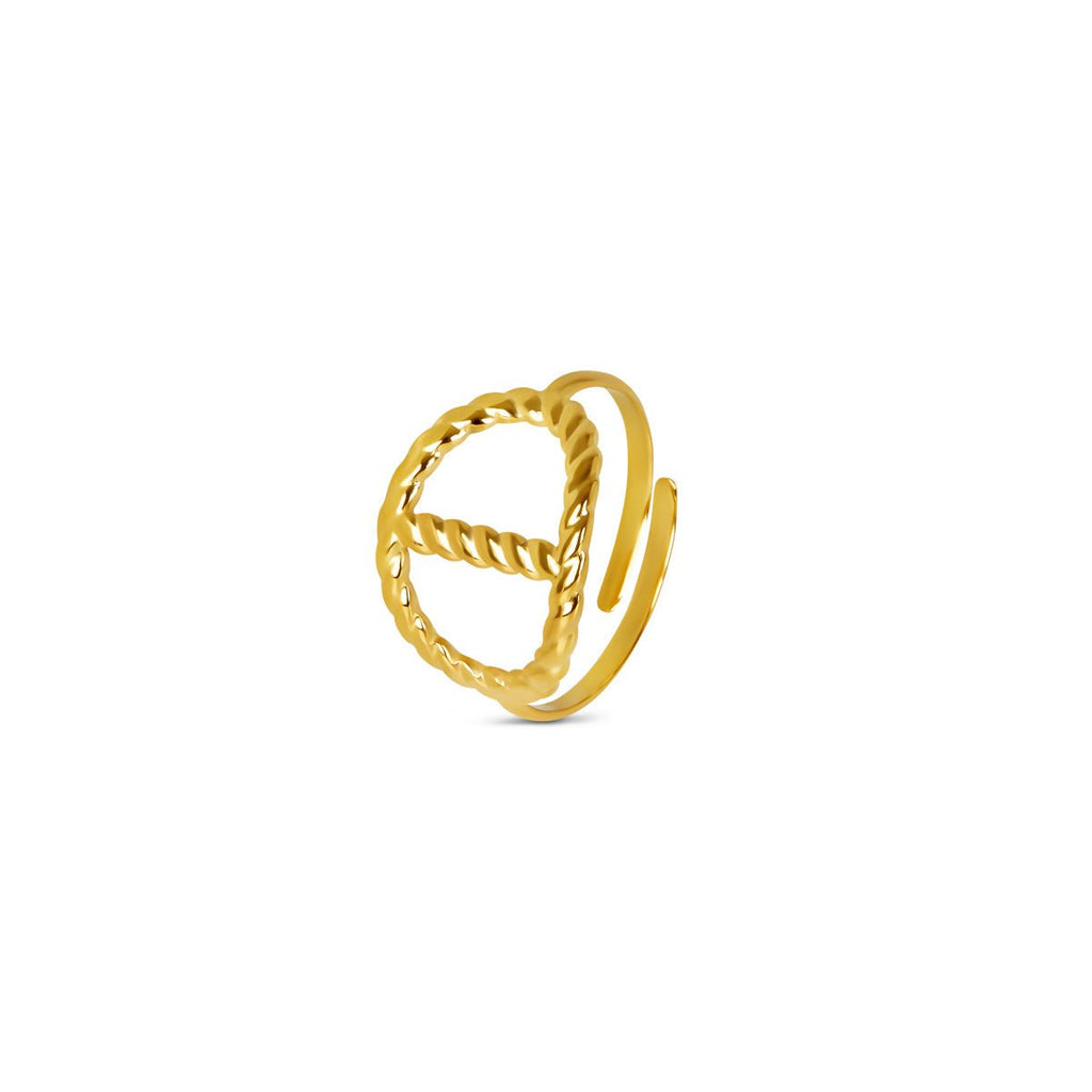 Éclat Adjustable Ring Plated in 18k Gold