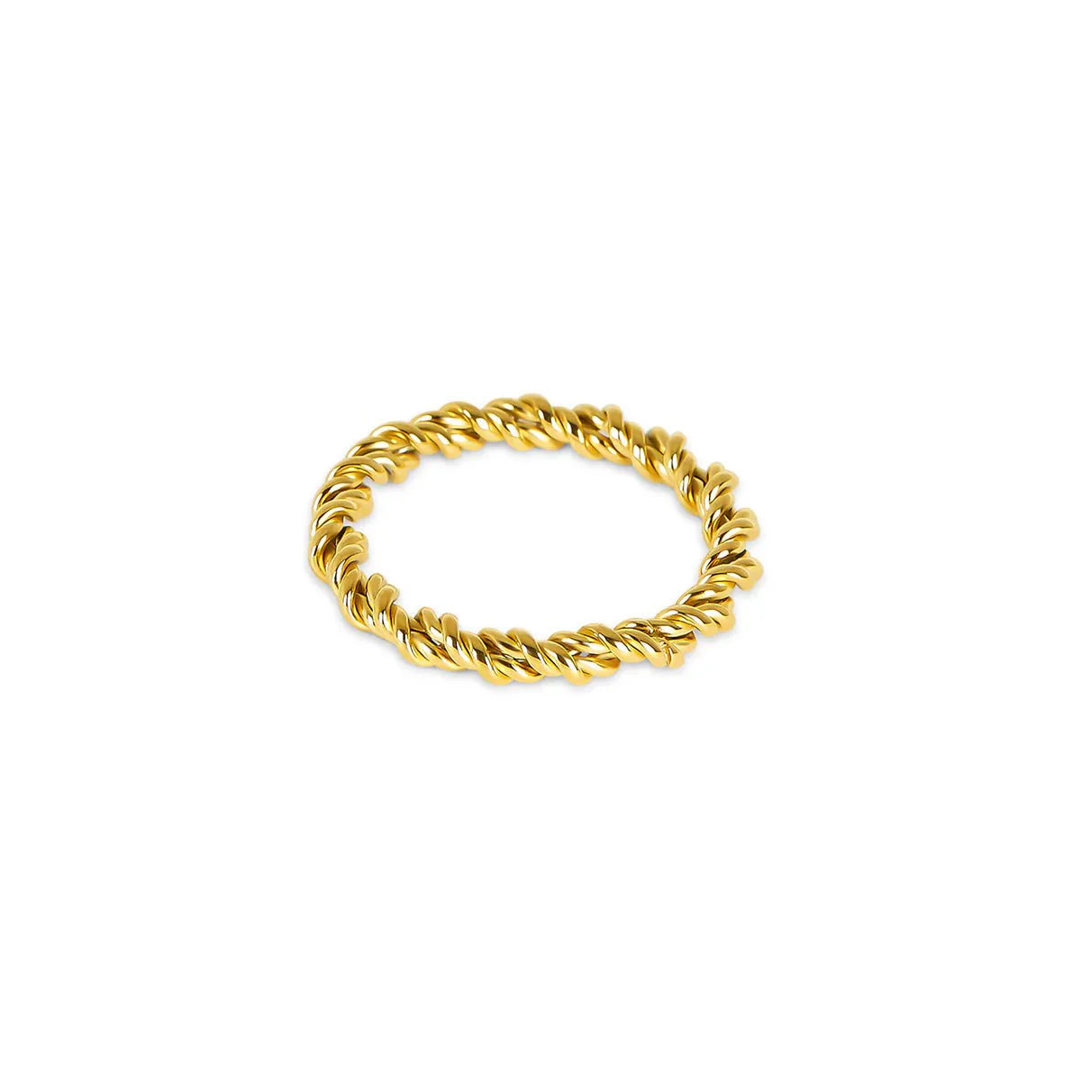 Spiral Ring Plated in 18K Gold
