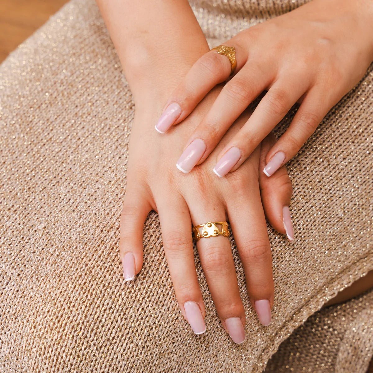 Eternal Heart Ring, Adjustable, 18K Gold Plated