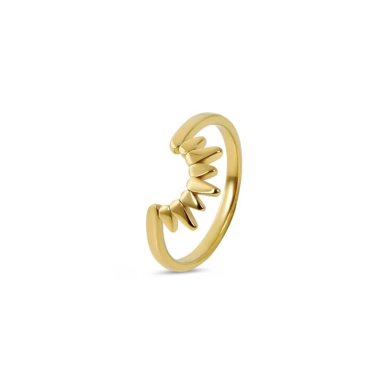 Sunrise Ring Plated in 18K Gold