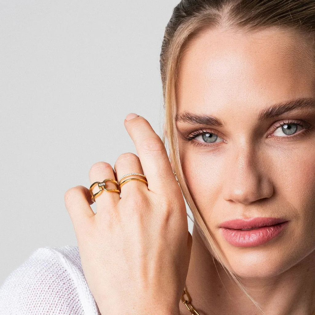 Tenderness Ring Plated in 18k Gold