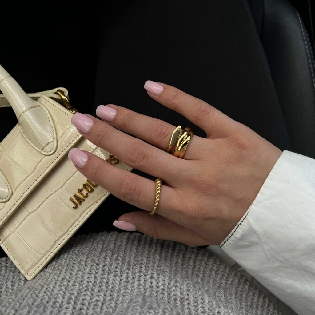 Trinity Ring Plated in 18K Gold