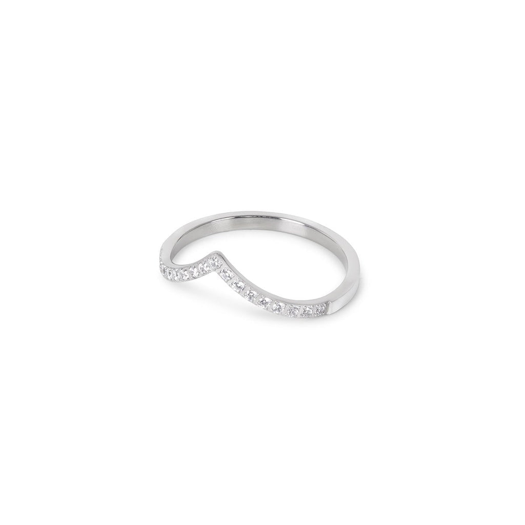 Trinity Zirconia Ring - Silver