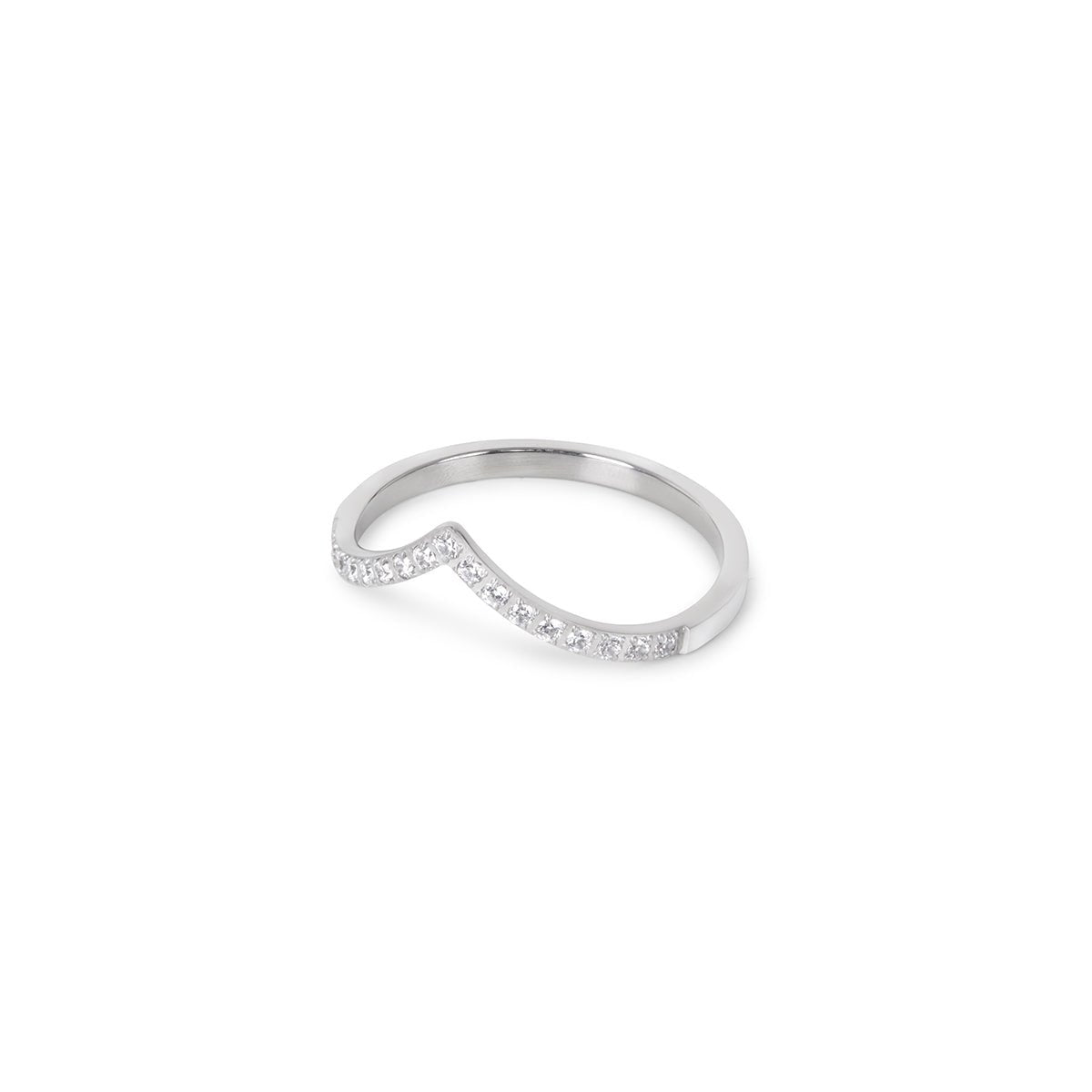 Trinity Zirconia Ring - Silver