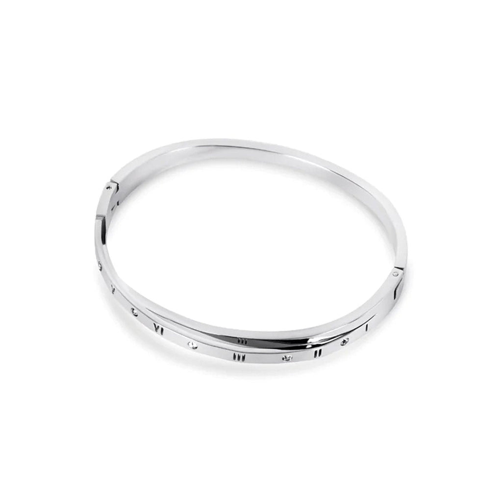 Bracelet with Intertwined Roman Numerals - Silver