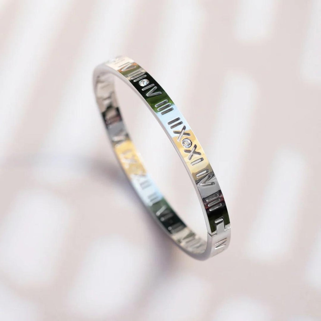 Roman Numeral Bracelet - Silver