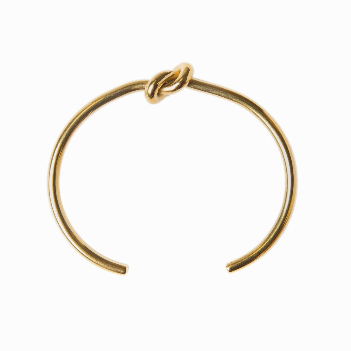 Bracelet with a central knot, 18K gold plated.