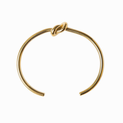 Bracelet With a Central Knot 18K Gold Plated