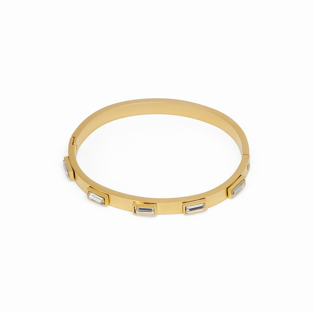 Navette Crystal Bracelet Plated in 18K Gold