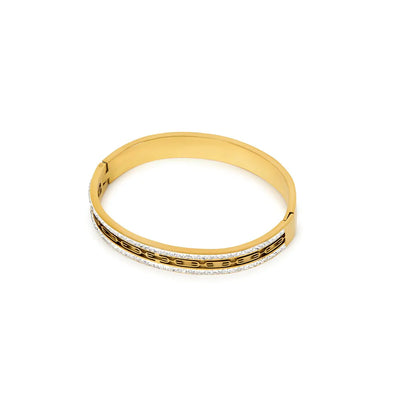 Ivy Bracelet with Crystal Stones, 18k Gold Plated