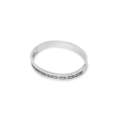 Ivy Crystal Stone Bracelet - Silver