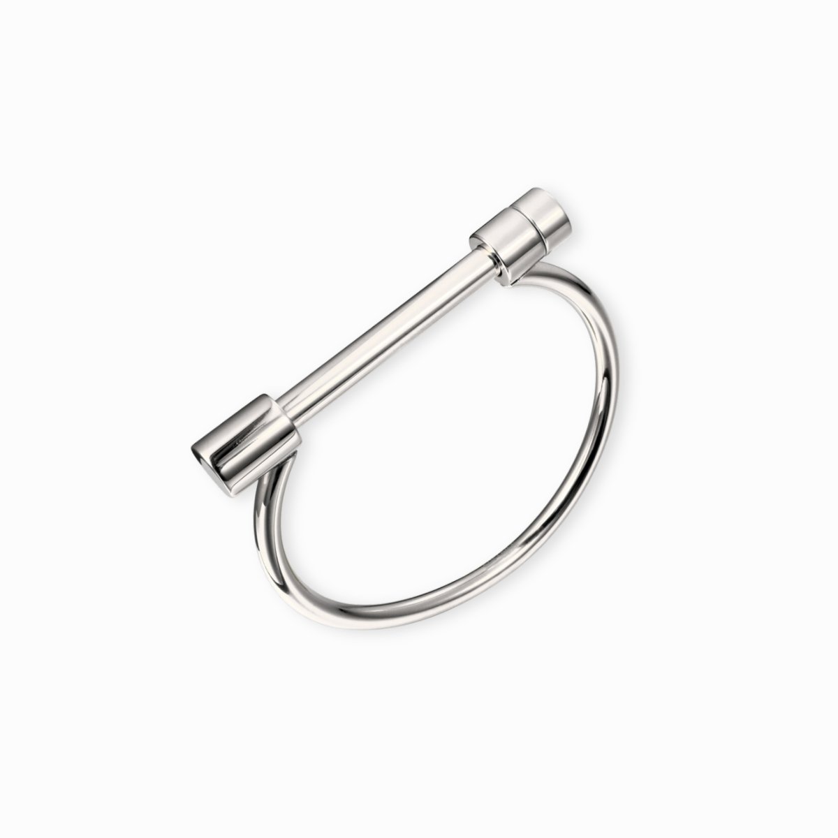 Screw Cuff Bracelet - Silver