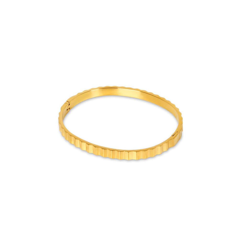 Ripple Bracelet Plated in 18k Gold