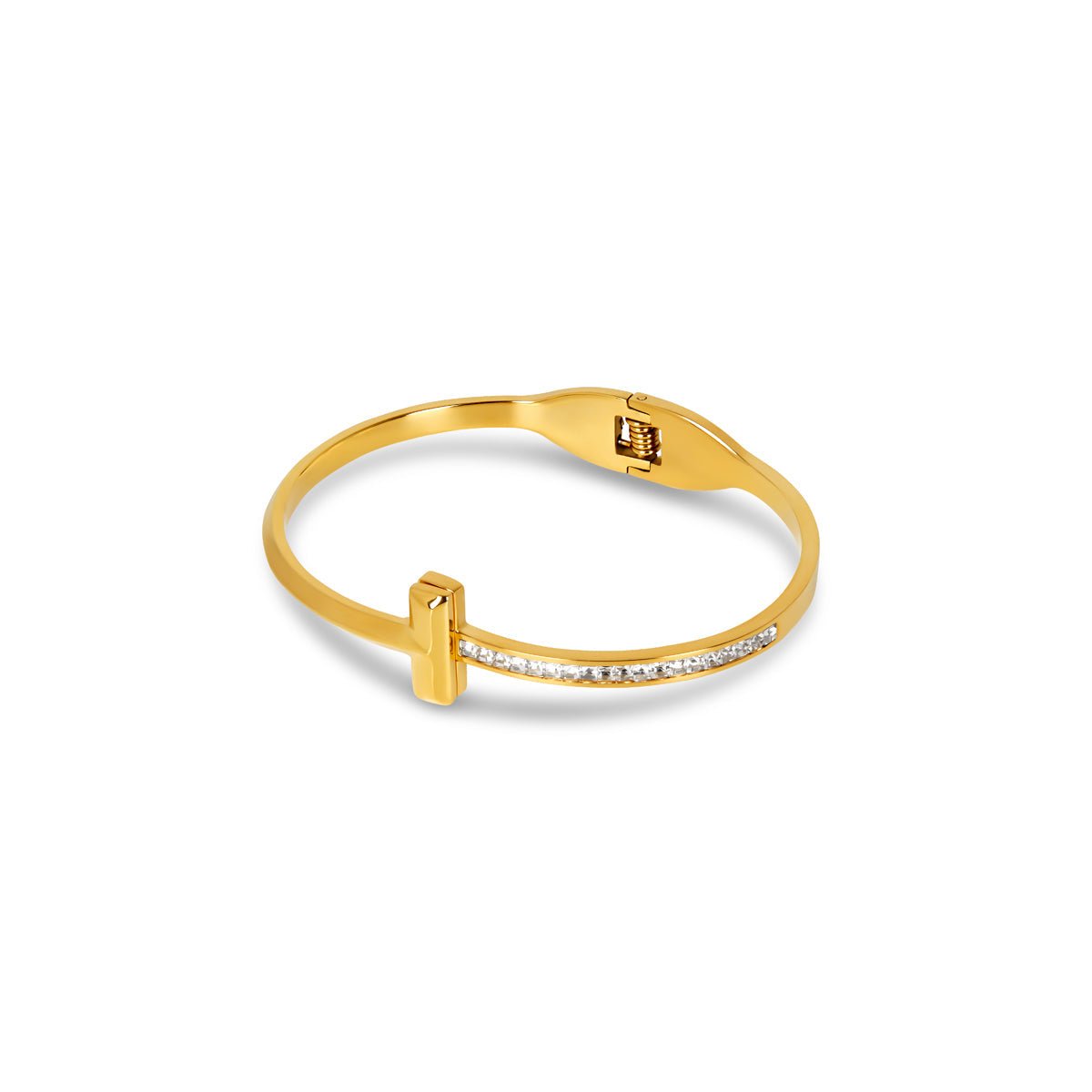 Elegance T-Bar Bracelet Plated in 18k Gold