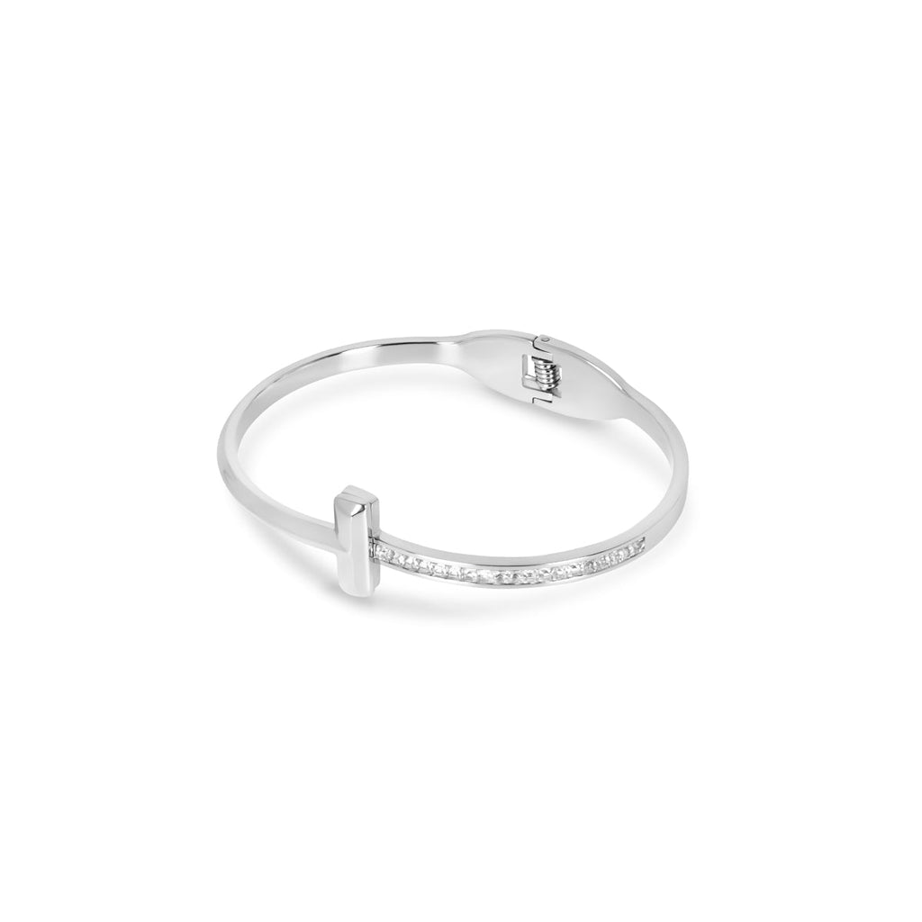Elegance T-Bar Bracelet - Silver