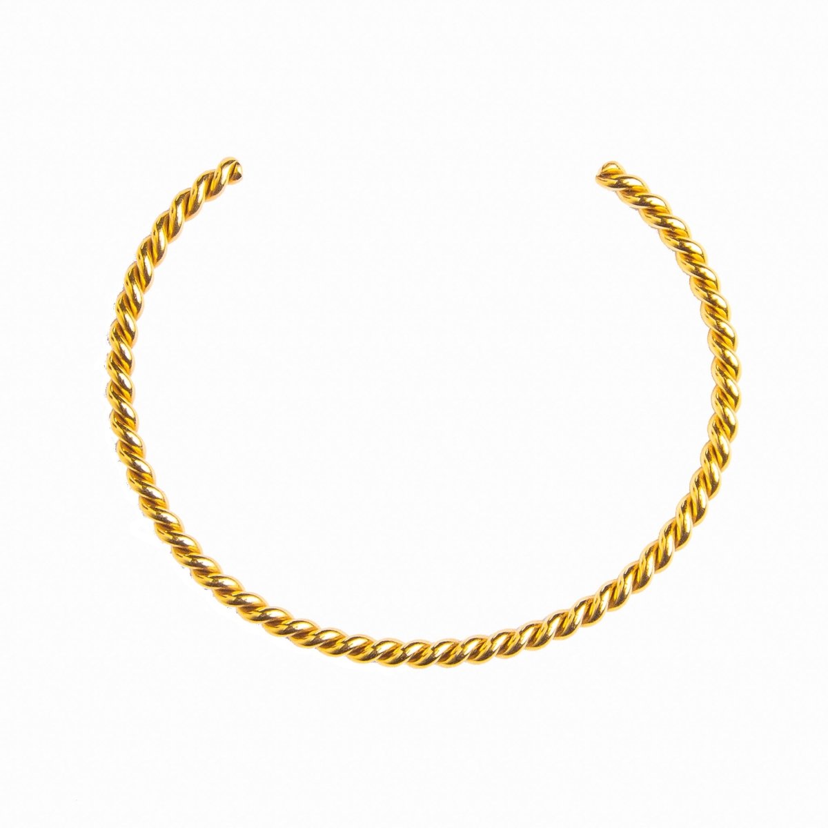 Twist Bracelet Plated in 18K Gold
