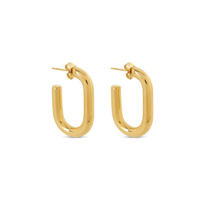 Piper Hoop Earrings Plated in 18k Gold