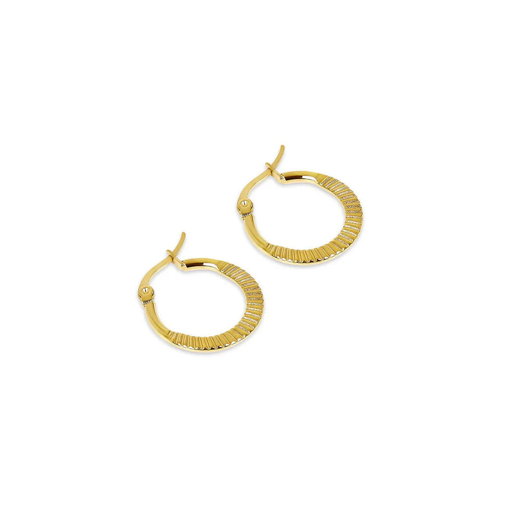 Catania Hoop Earrings Plated in 18K Gold
