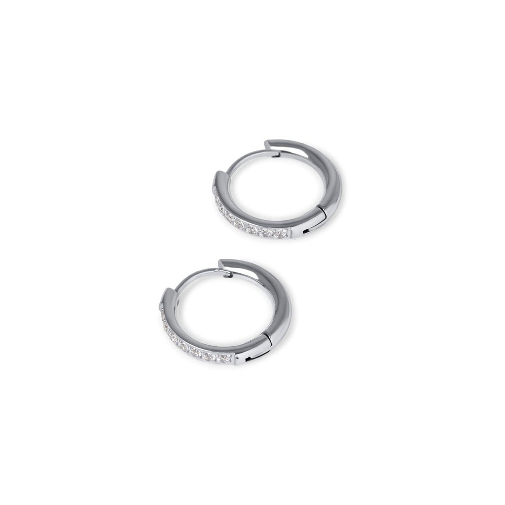 Arielle Hoop Earrings - Silver