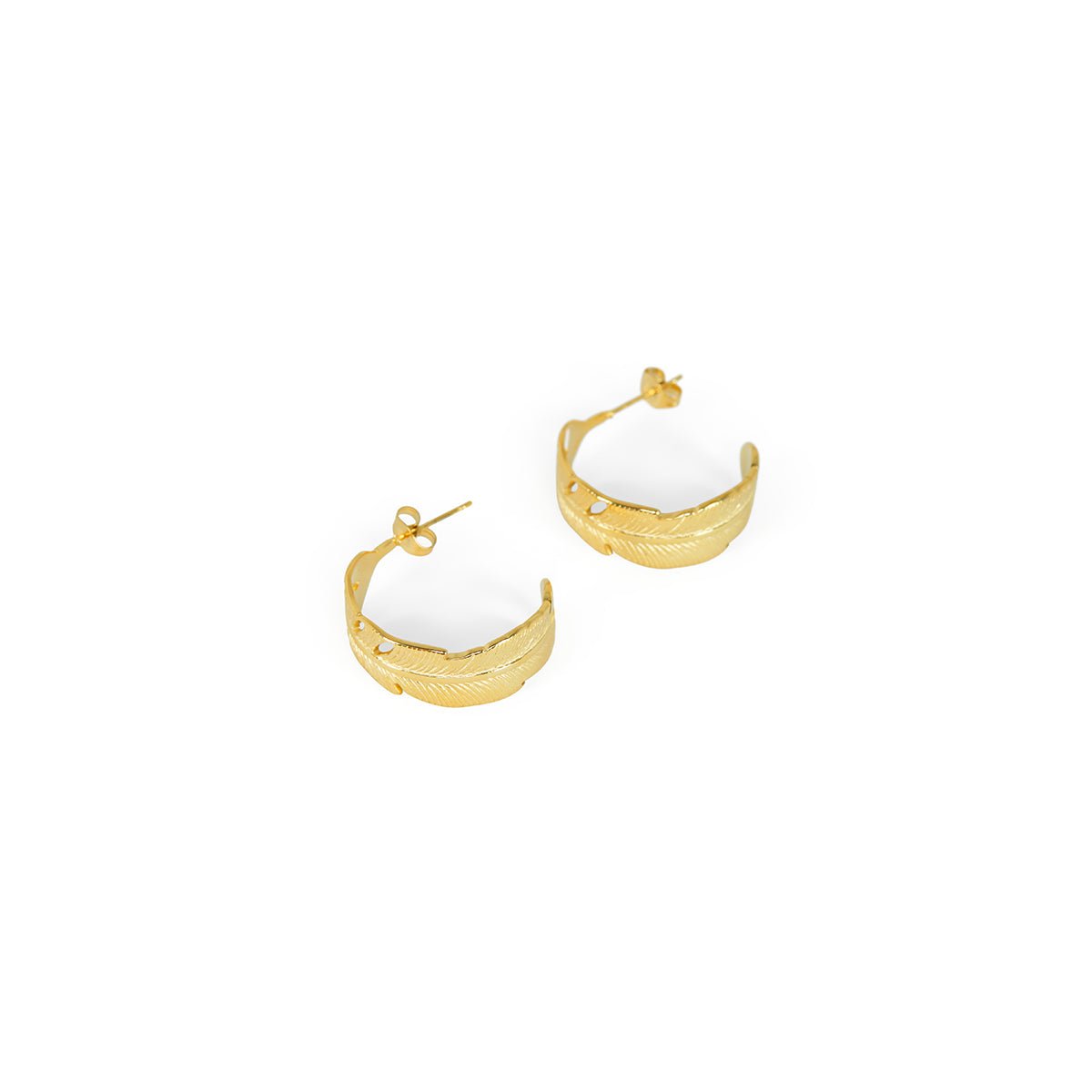 Athena Hoop Earrings Plated in 18K Gold