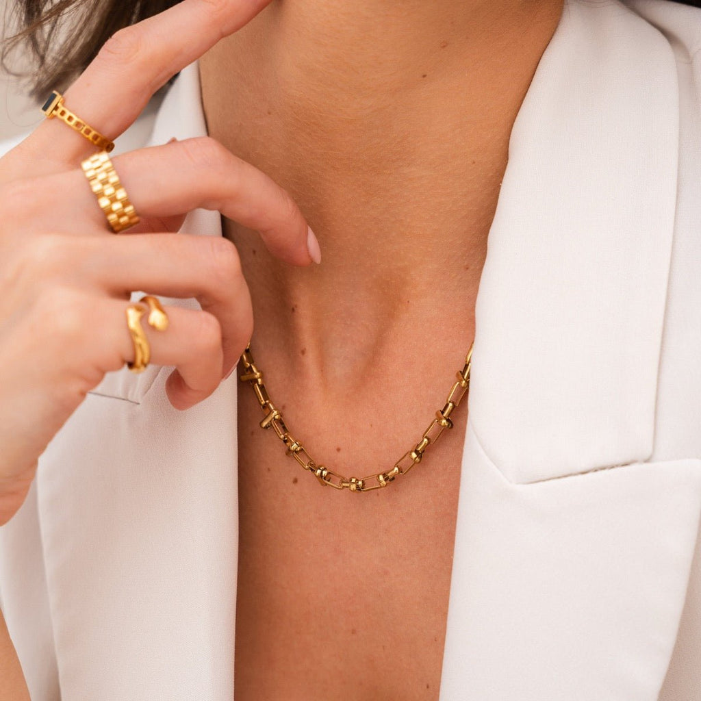 Cairo Necklace Plated in 18K Gold