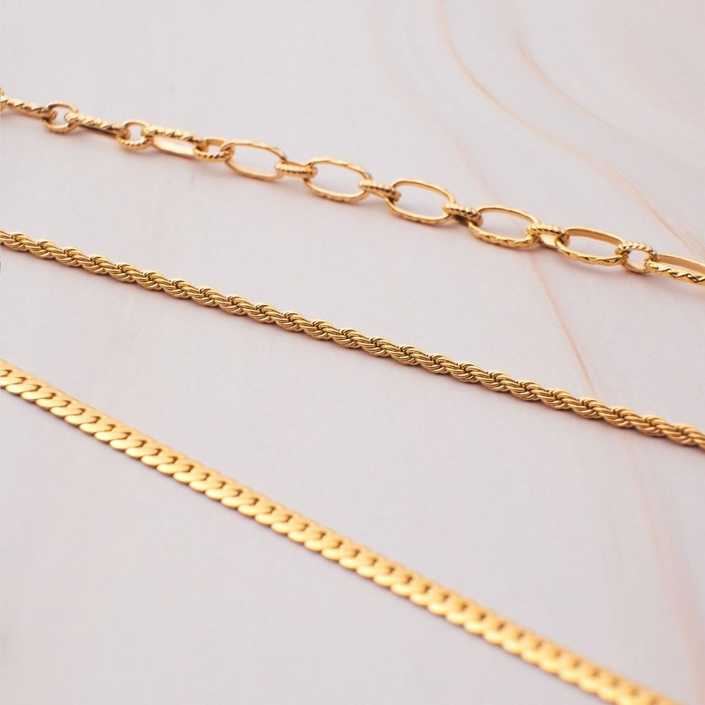 Thin 2mm Baiano Cord Necklace Plated in 18k Gold