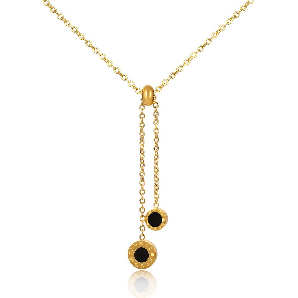 Athenas Tie Necklace Plated in 18k Gold