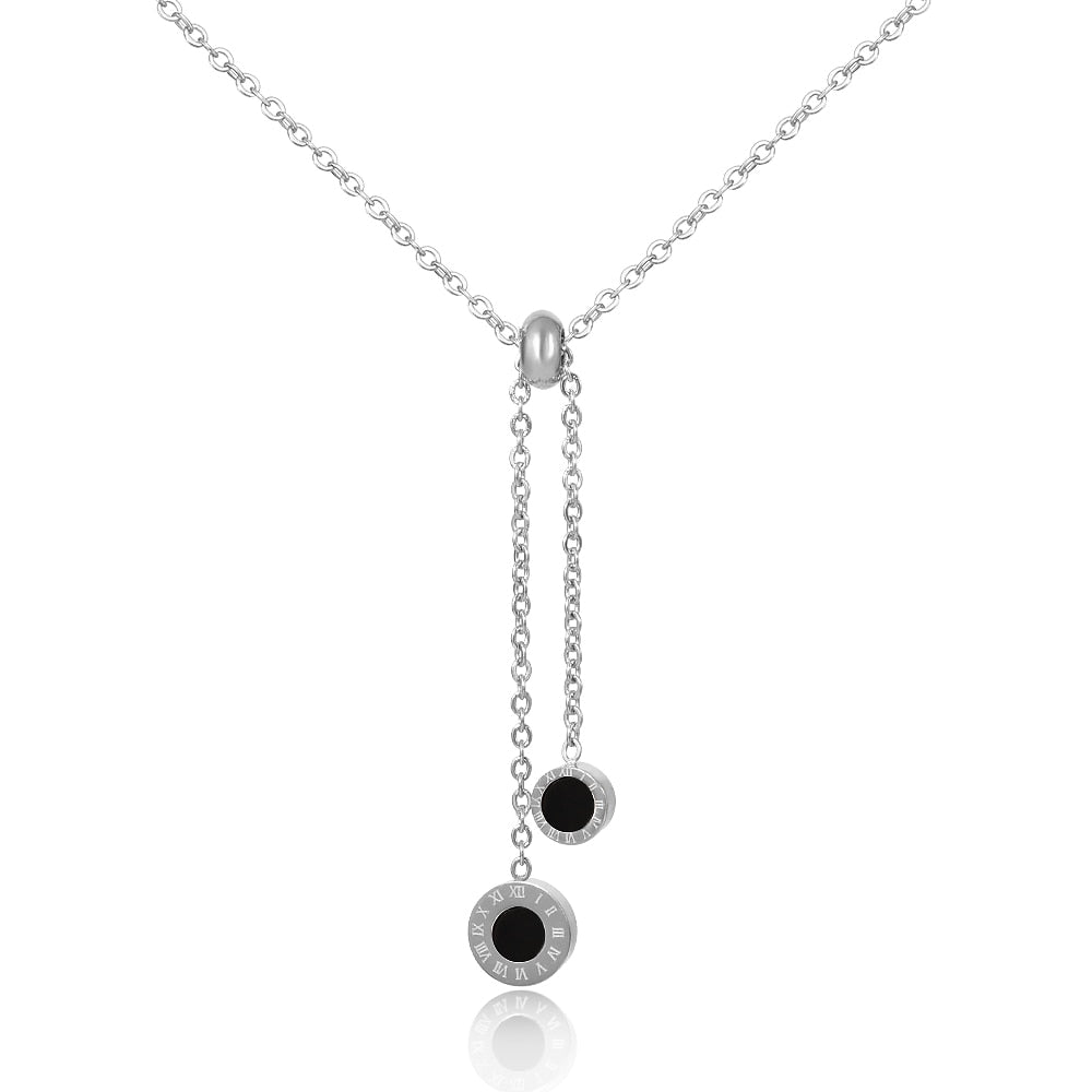 Athenas Tie Necklace - Silver