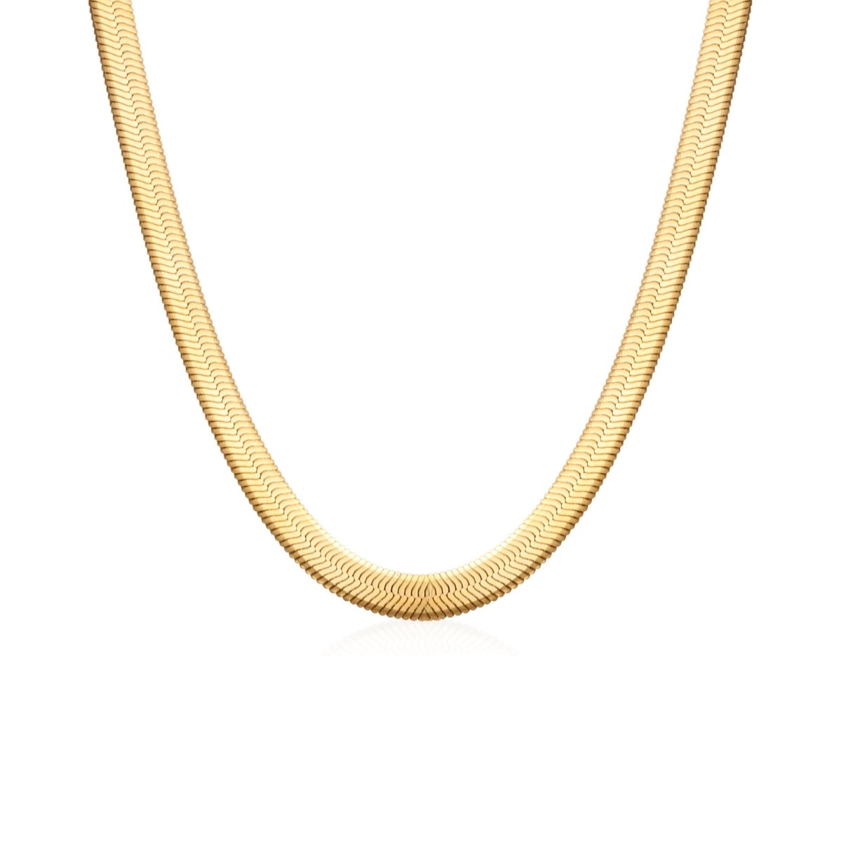 Gold-plated Snake Mesh Necklace in 18K Gold
