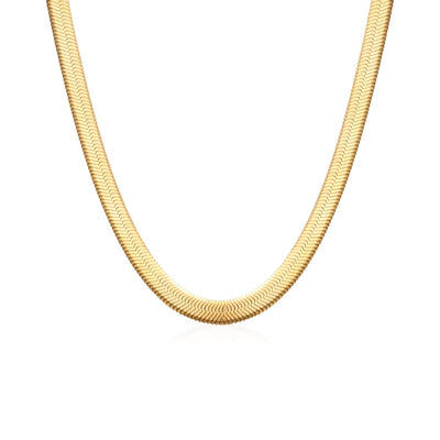 Gold-plated Snake Mesh Necklace in 18K Gold