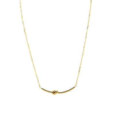18k Gold Plated Knot Necklace