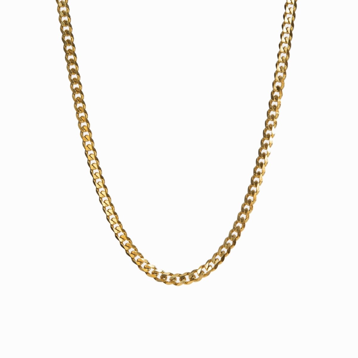 Selenza Cuban Chain Necklace Plated in 18K Gold