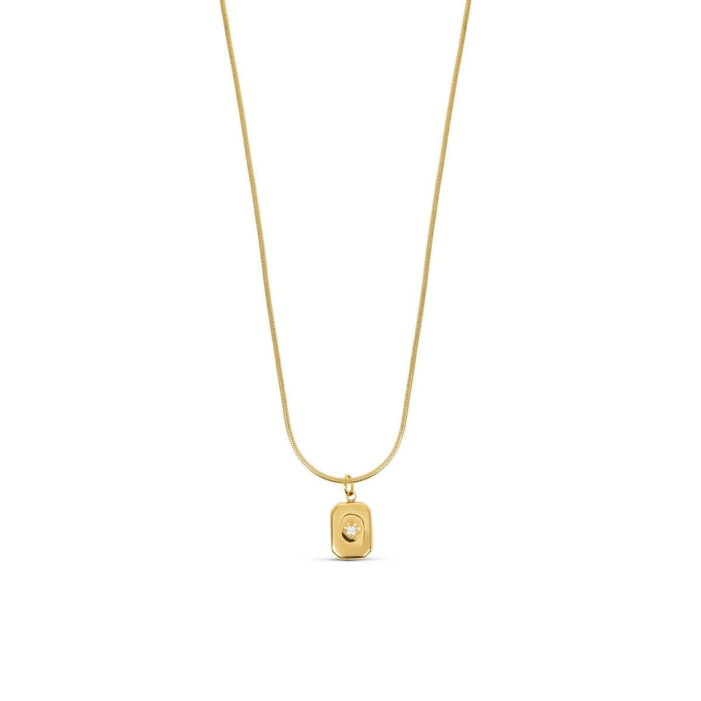 Shine Necklace with 18k Gold Plated Pendant