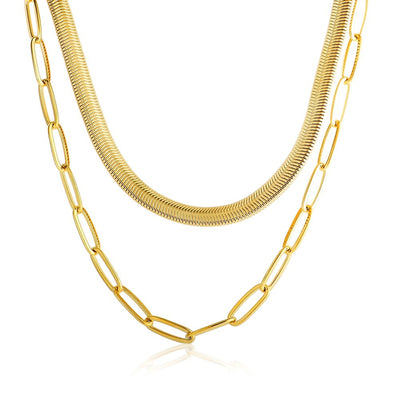 Antonela Gold Plated 18k Necklace Set