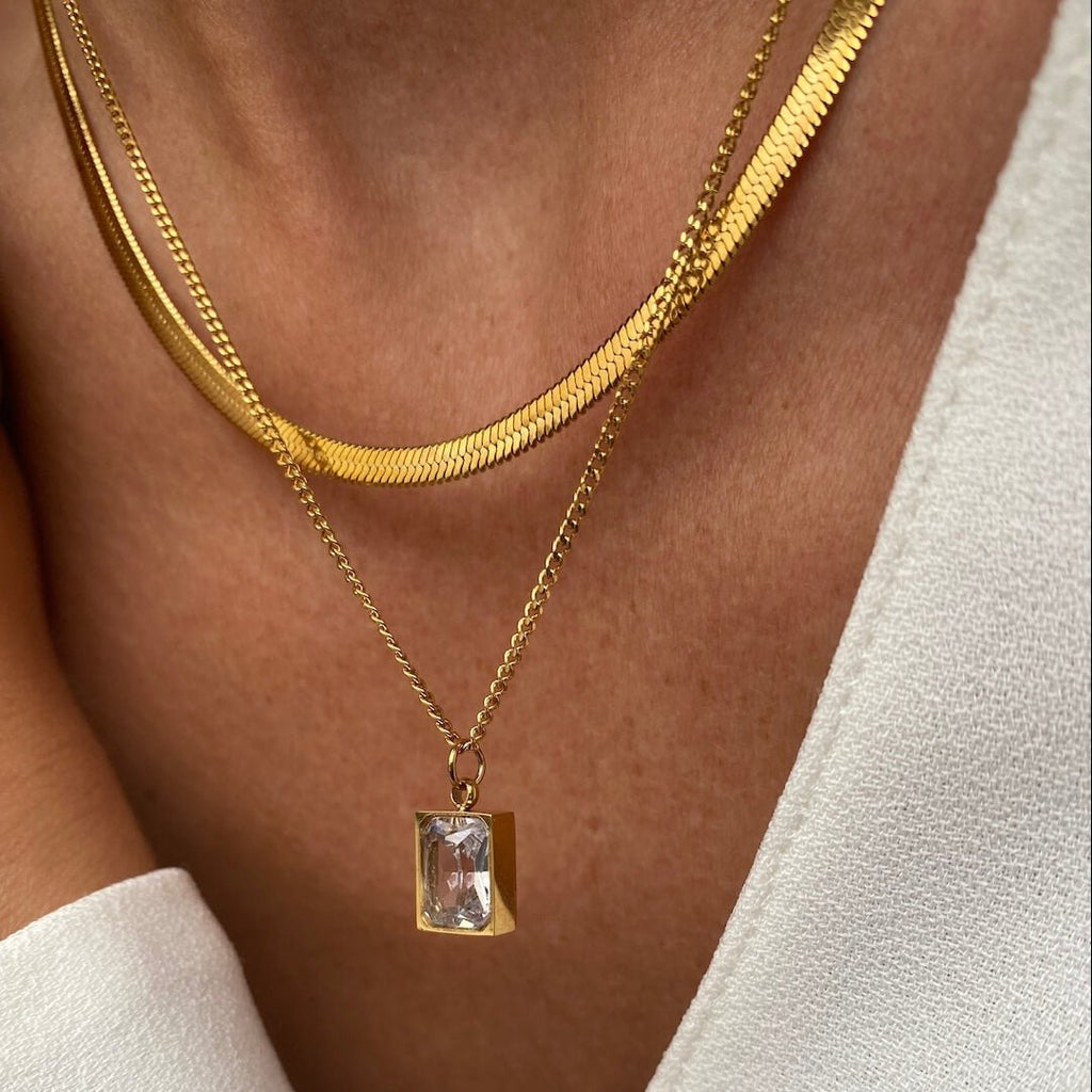 Mix Paris Necklace Plated in 18k Gold