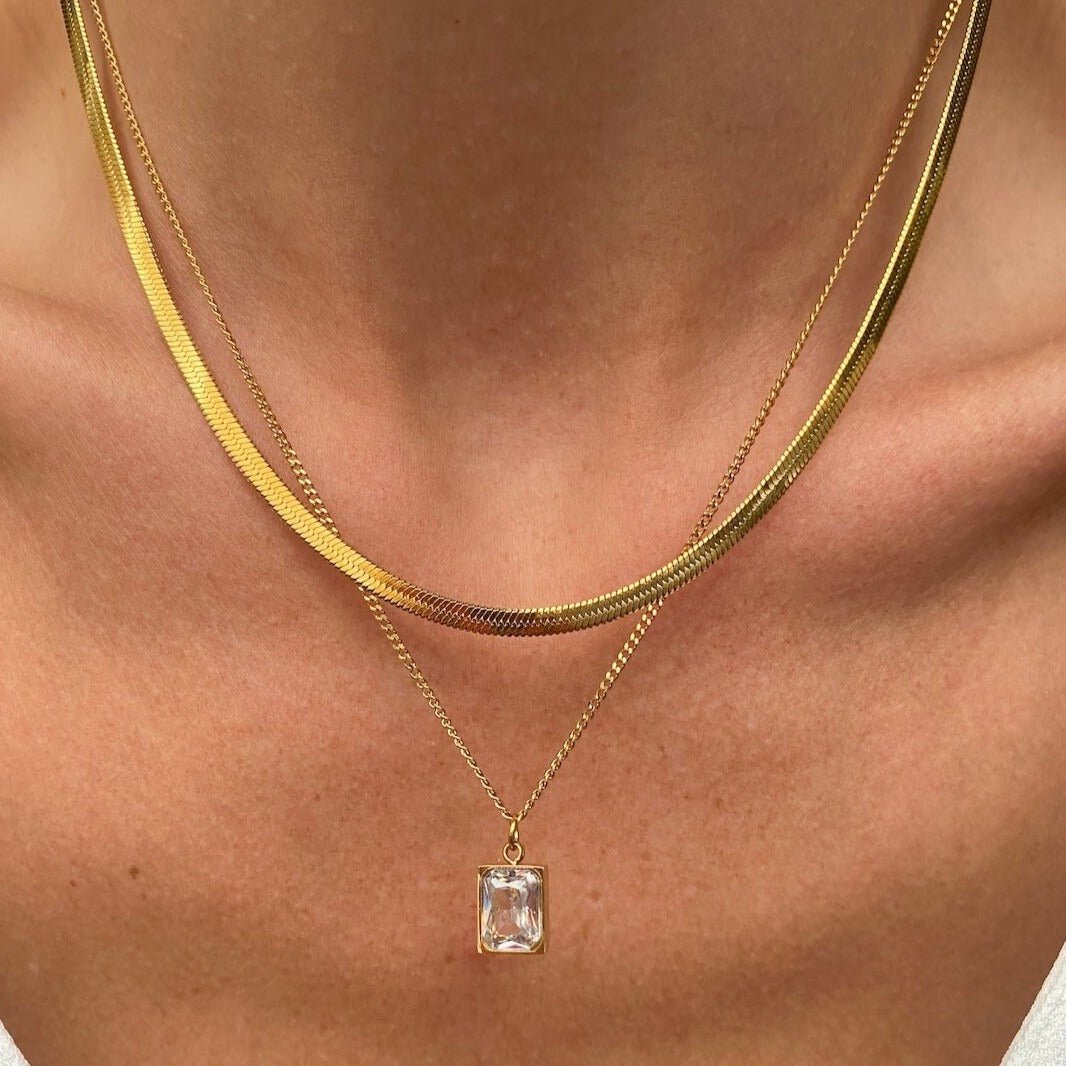 Mix Paris Necklace Plated in 18k Gold