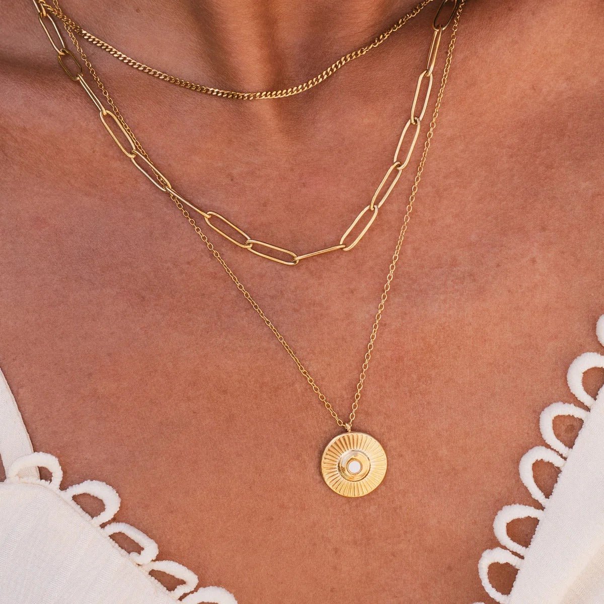 Cleopatra Necklace Set, 18K Gold Plated