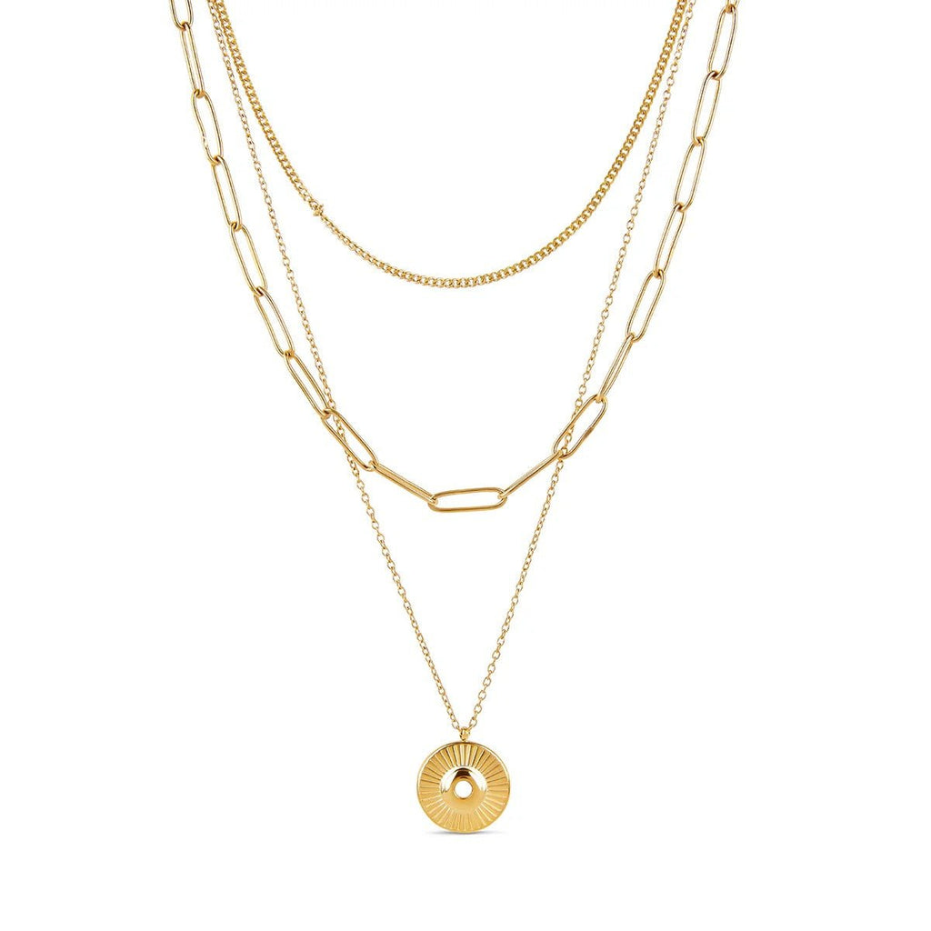Cleopatra Necklace Set, 18K Gold Plated