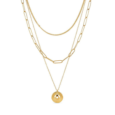 Cleopatra Necklace Set, 18K Gold Plated