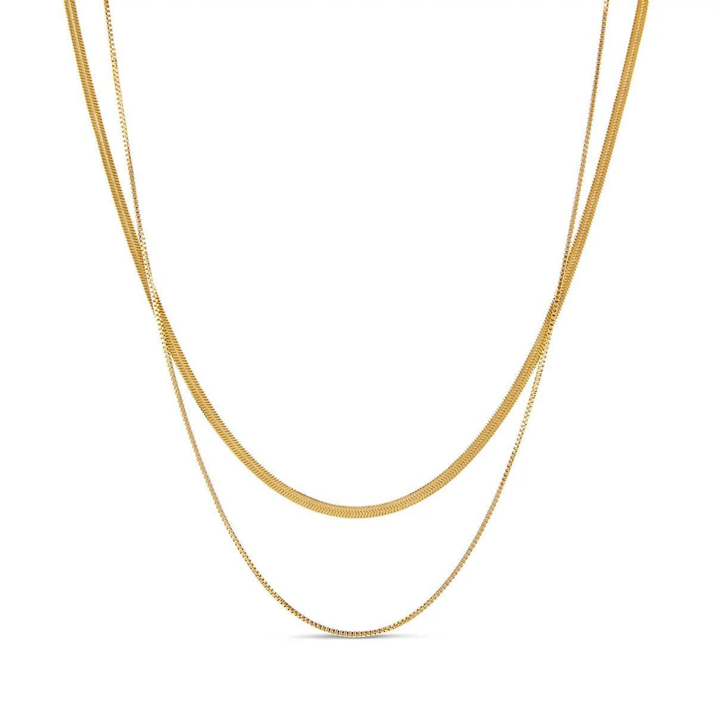 Mix of Essentials Necklaces Plated in 18K Gold