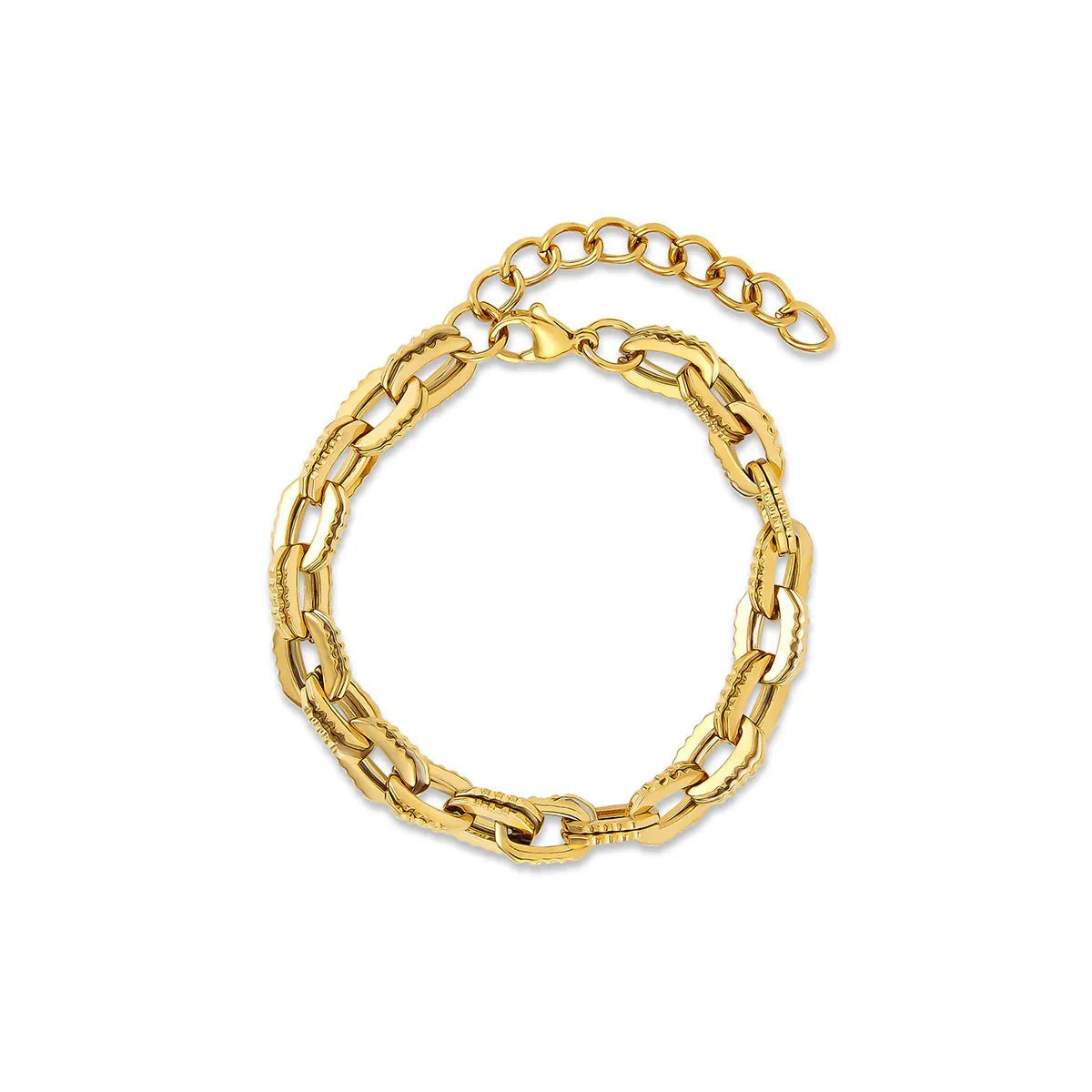 Chunky Link Bracelet Plated in 18k Gold