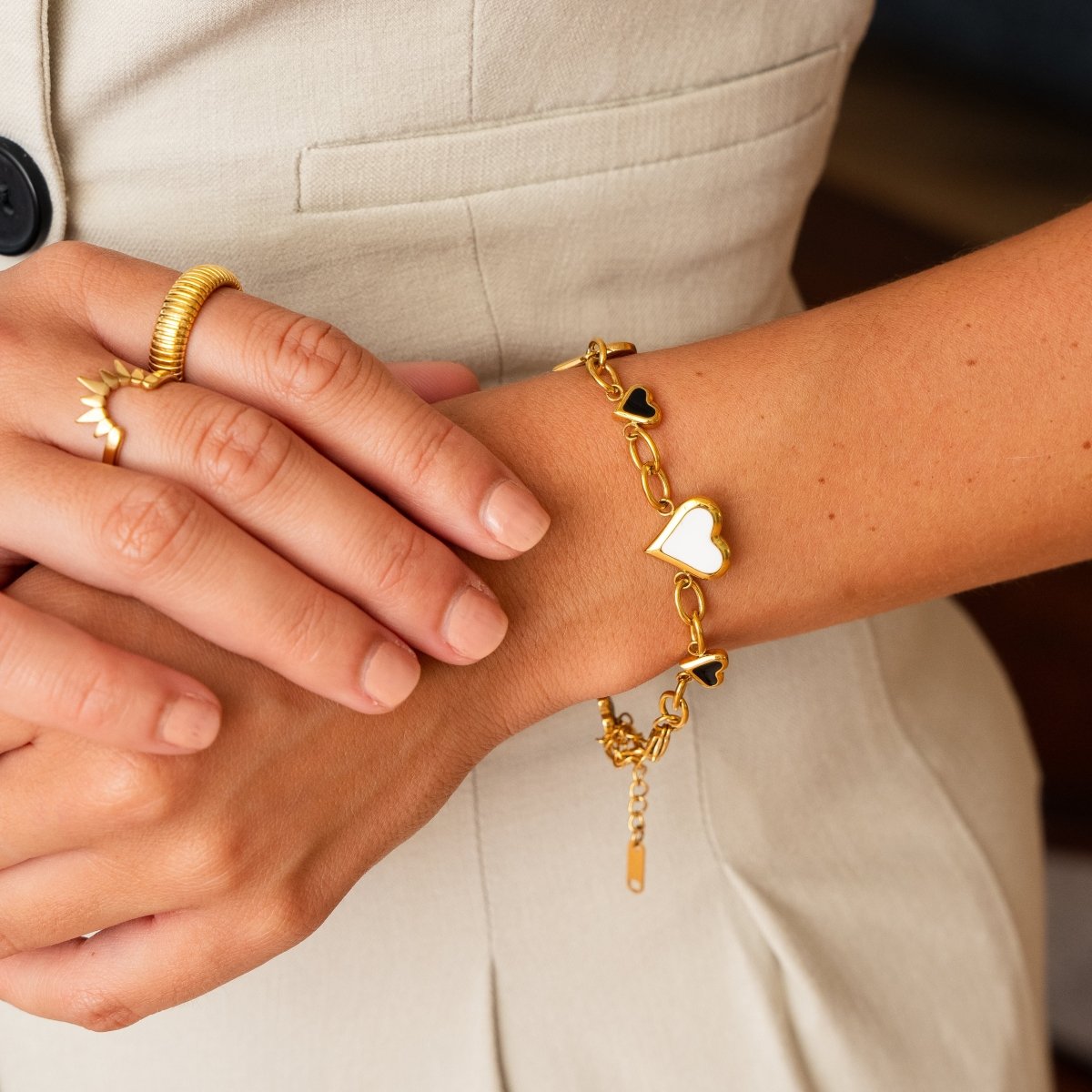 Love Glow Monochromatic Bracelet Plated in 18K Gold