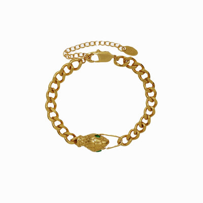Snake Bracelet Plated in 18K Gold